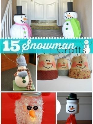 {DIY} 15 Snowman Crafts to Welcome the Holiday Season