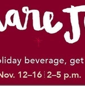 Starbucks: Last Day for Buy 1 Get 1 FREE Handcrafted Holiday Beverages