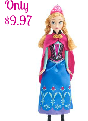Disney Frozen Sparkle Anna Doll $9.97 {Shipped}
