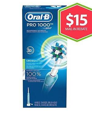 Walmart: Oral B 1000 Electric Toothbrush just $15 {After Rebate} – Reg. $64.97!