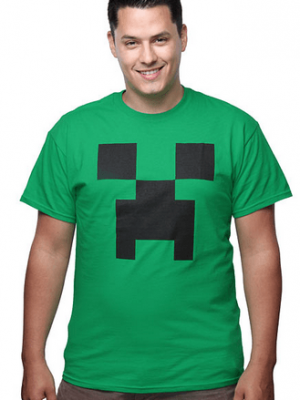 ThinkGeek:  Minecraft Creeper Tee just $4.99 + FREE Shipping!