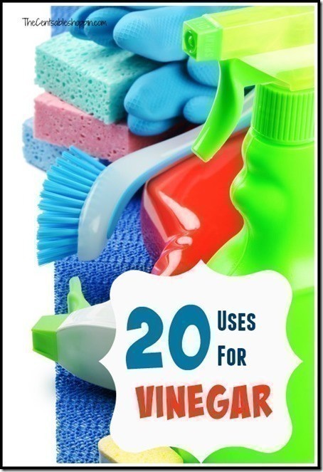 Colorful cleaning products