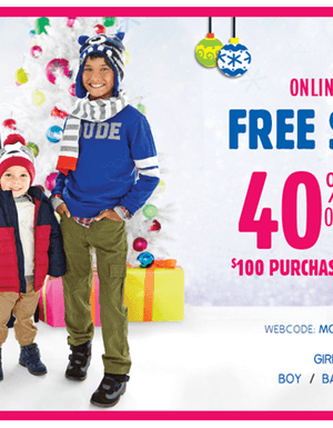 The Children’s Place: 25% off + FREE Shipping (Ends Tonight!)