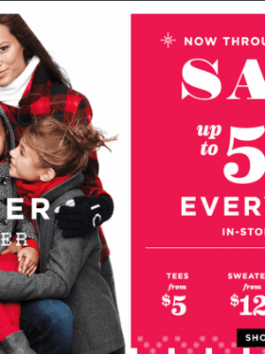 Old Navy: FREE 2-Day Shipping and 30% OFF