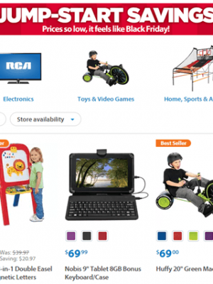 Walmart Jump Start Savings Event–ONE Day Only!