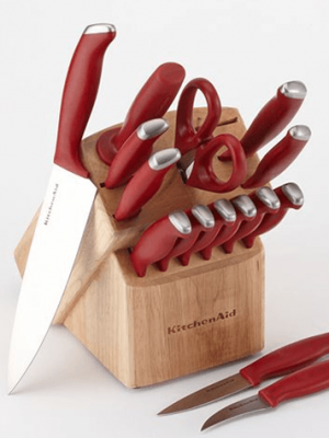 Kohl’s:  KitchenAid Cook’s Series 16 pc Cutlery Set $26.49 {or Less}–Reg. $99