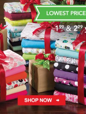 JoAnn Fabrics: Cozy Flannel Solids & Prints as low as $1.99 per Yard + FREE Shipping