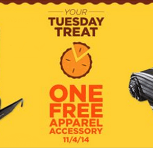 Sears Outlet: ONE FREE Apparel Accessory {11/4}