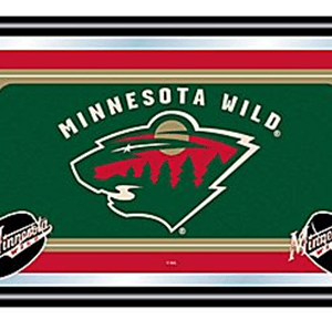 Trademark NHL Wooden Team Logo Framed Mirror just $29.99 + FREE Shipping
