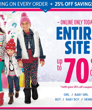 The Children’s Place: Up to 70% OFF + 25% OFF + FREE Shipping {Girl’s Microfleece Jacket $9}