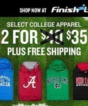 FinishLine: College Fleece 2 for $35 + FREE Shipping