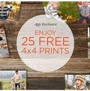Shutterfly: 25 FREE 4×4 Prints {App Required}