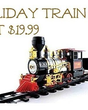 Staples: Holiday Train Set with Real Smoke & Sounds $19.99