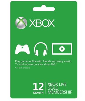 XBOX Live 12 Month Gold Membership just $35 + FREE Shipping