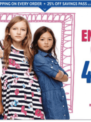 The Children’s Place: FREE Shipping + 25% OFF {Ninja Turtles Backpack just $9}