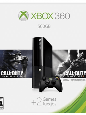 Best Buy: XBOX 360 500GB Bundle with Call of Duty Ghosts & Black Ops $199 {Shipped}