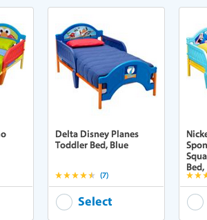 Walmart: Toddler Beds just $39.98 + FREE Pick Up {Elmo, SpongeBob or Planes}