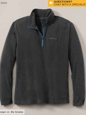 Eddie Bauer:  Polartec Fleece for Women or Men just $14.99 + FREE Shipping with ShopRunner {Reg. $50-$55}