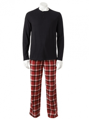 Kohl’s: Men’s Croft & Barrow Flannel Pajama Set $11