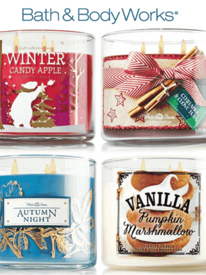 Bath & Body Works: Five 3-Wick Candles just $30