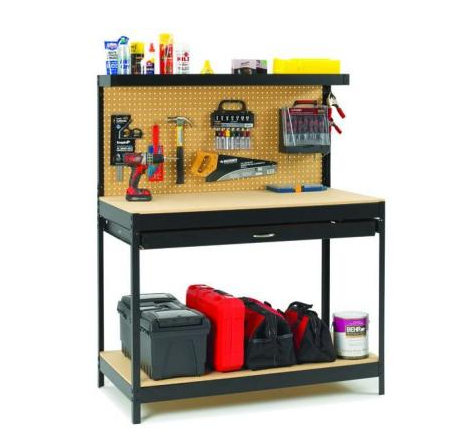 Black Steel Workbench - The CentsAble Shoppin