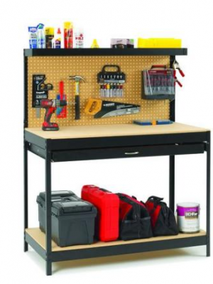 Home Depot: 4’x5’x2′ Black Steel Workbench just $99 + FREE Ship to Store