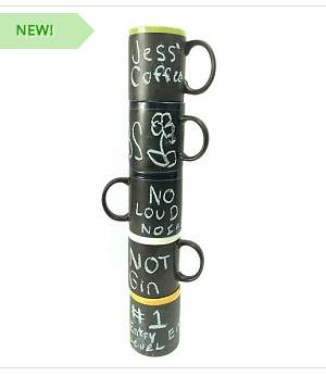 Set of 8 Chalkboard Mugs just $10 + FREE Shipping {Great Gift Idea}