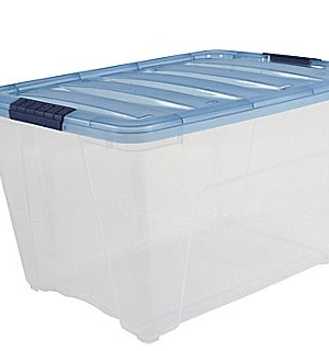 Staples: Iris 54 qt Clear Storage Tote just $4 {In-Store ONLY}