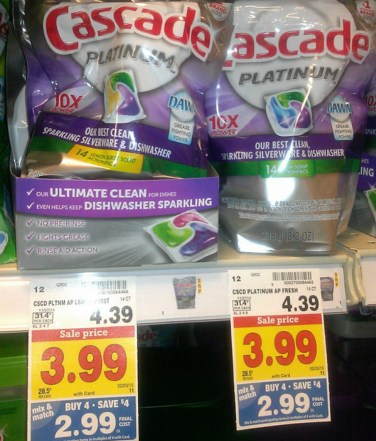 Fry’s Better than FREE Cascade Platinum The CentsAble Shoppin