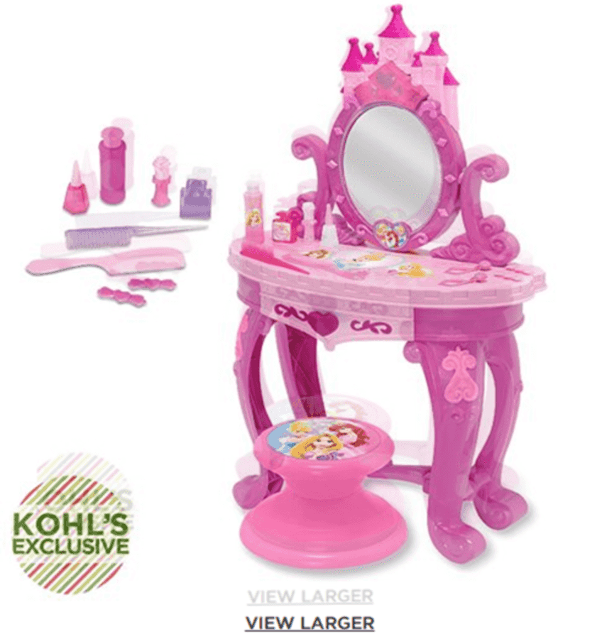 Kohl’s Disney Princess Sparkling Lights & Sound Vanity 27 The