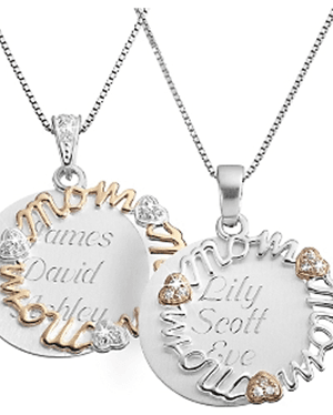 Things Remembered:  50% off Mom Swing Necklaces & Bracelets