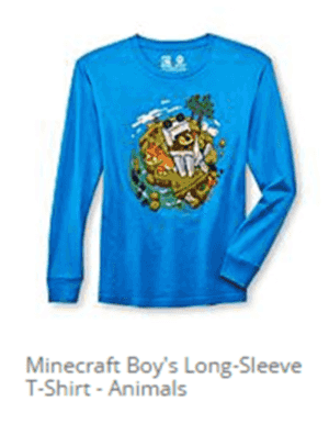 Sears: Minecraft Boys Long Sleeve Tees just $7