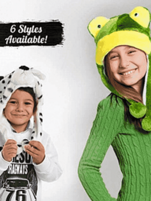 Set of 3 Children’s Plush Animal Hats just $12 {Shipped}