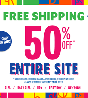 The Children’s Place: FREE Shipping & 50% OFF Entire Site {Great Prices on Briefs & Bralettes}