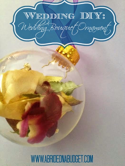 DIY Wedding Bouquet Ornament - A Bride On A Budget