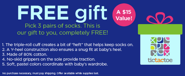 BabyLegs: 3 FREE Pairs of Socks – Pay ONLY Shipping