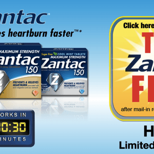 FREE Zantac 24 ct or 30 ct after Rebate {Ends Today}