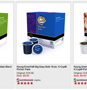 Bon-Ton:  18 ct K-Cups just $7.20 + FREE Shipping {Gloria Jean, Donut Shop & More}