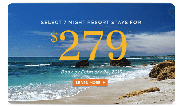 Military ~ Armed Forces 7-Night Space A Stays just $279 {through Feb. 24th!}