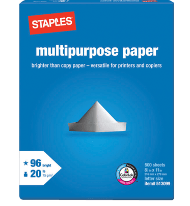 Staples: Multipurpose Paper just $.01 {Ends Today}