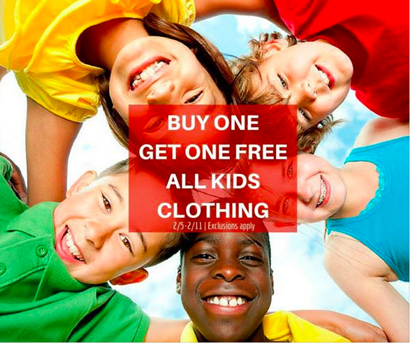 Sears Outlet: Buy 1 Get 1 FREE Kids Clothing Item {through 2/11}