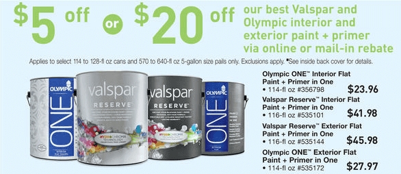 Lowes Rebate On Valspar Paint