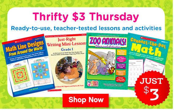 Scholastic Teaching Resources: Teacher Tested Lessons & Activity Books up to 81% OFF {Today ONLY}