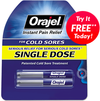 FREE Orajel Single Dose Cold Sore Relief