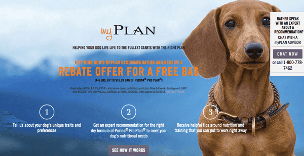 Purina Pro Plan: Get a MyPlan Recommendation & Score a FREE 4-6 lb Bag {Up to $18.99}