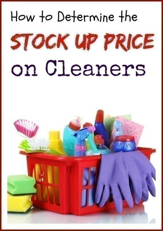 How to Determine the Stock Up Price on Cleaning Supplies