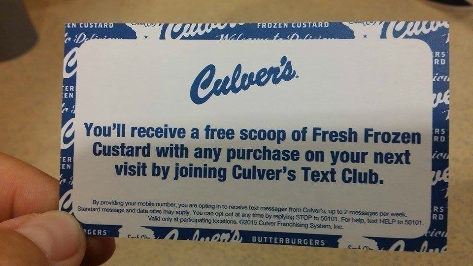 Club texting coupons