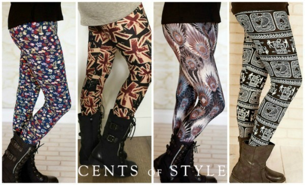 Cents of Style: Printed & Fleece Lined Leggings just $8.95 + FREE Shipping!