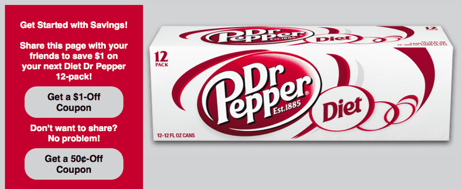 Diet dr pepper coupons