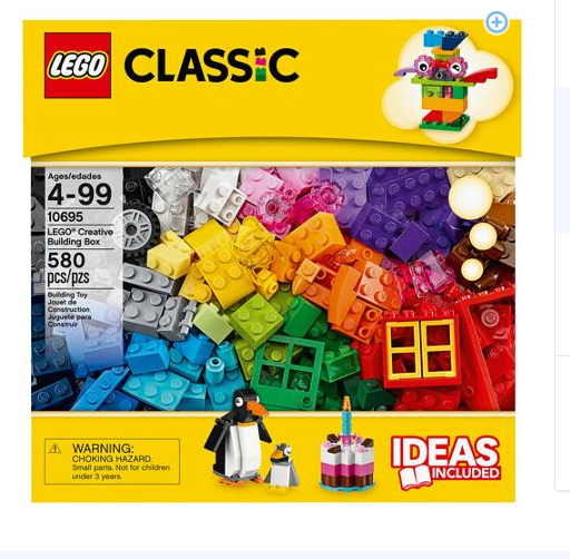 Walmart: 580 pc Lego Creative Building Box $30